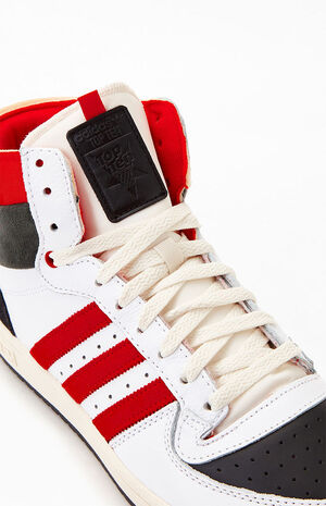 adidas Top Ten RB White & Red Shoes | PacSun