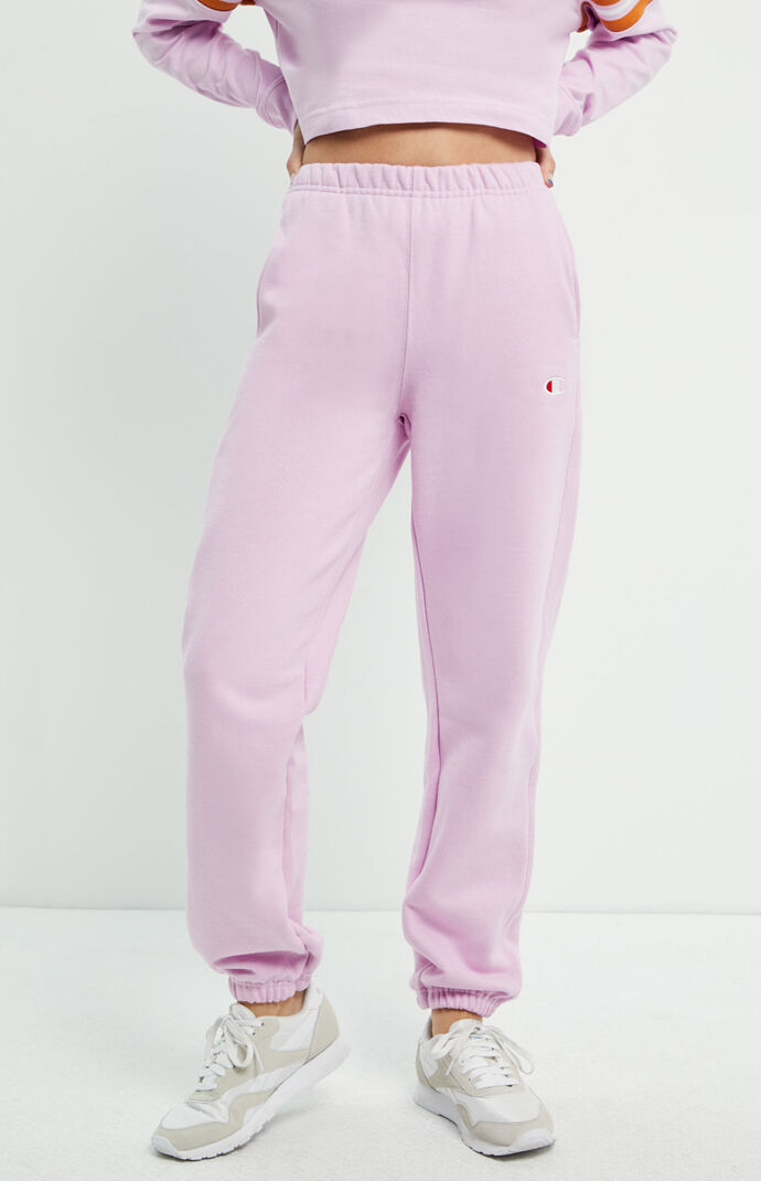 pink champion jogger pants