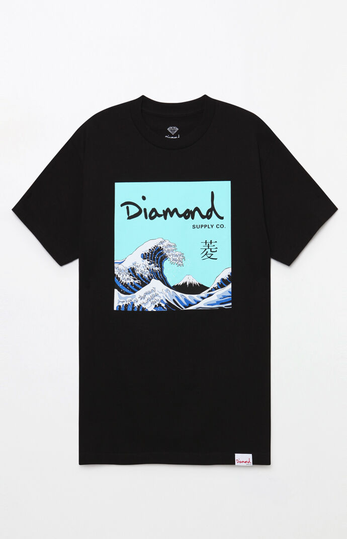 diamond supply co blue shirt