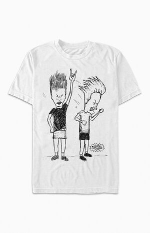 FUTURE IS COLOR Beavis And Butthead Rock Sketch T-Shirt | PacSun