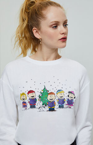 Peanuts Christmas Tree Sweatshirt Pacsun