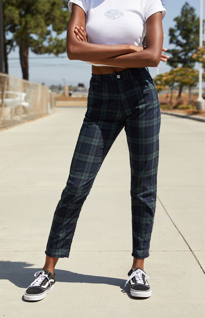 plaid joggers pacsun