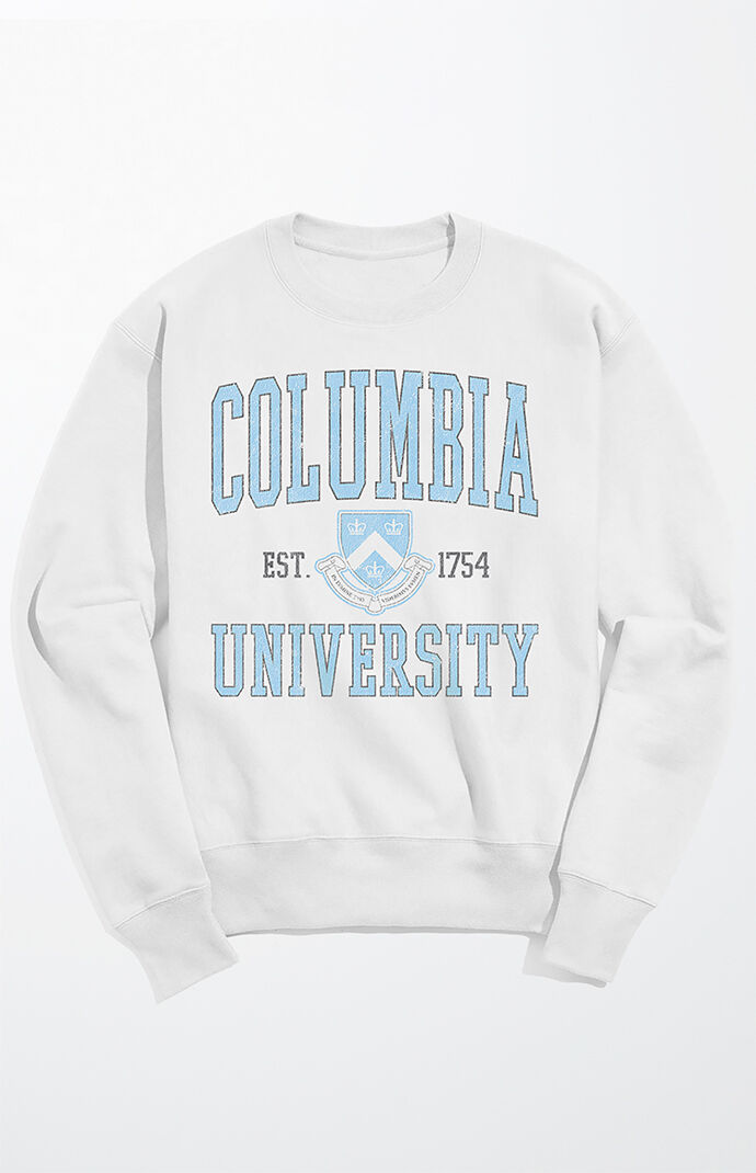 columbia university white hoodie