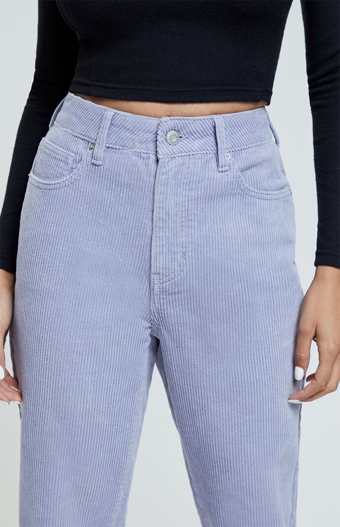 lilac cord trousers