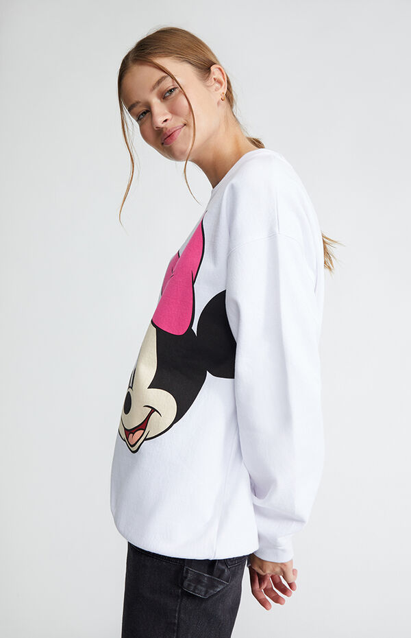 Disney Jumbo Mickey & Minnie Crew Neck Sweatshirt | PacSun