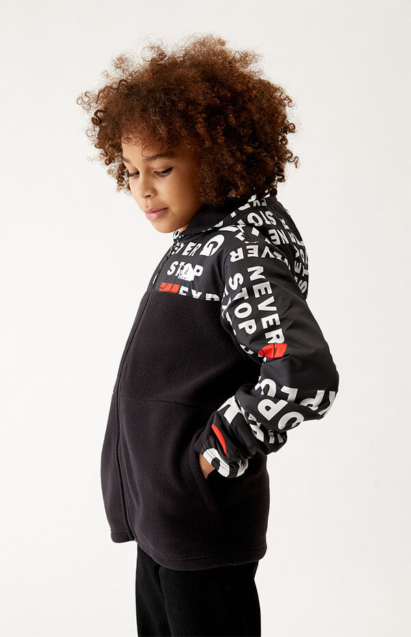 The North Face Kids Black & White Freestyle Hoodie | PacSun