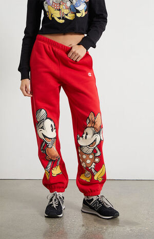 Disney, Pants & Jumpsuits, Disney Stitch Christmas Holiday Red Sweatpants  Joggers Size Large113nwt