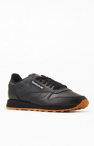 Reebok Classic Leather Black Shoes | PacSun