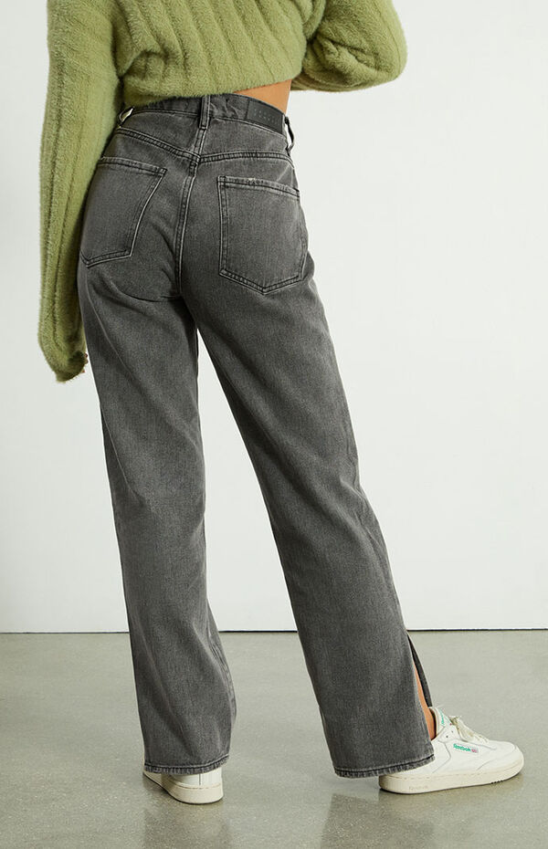 PacSun Gray Slit Dad Jeans | PacSun