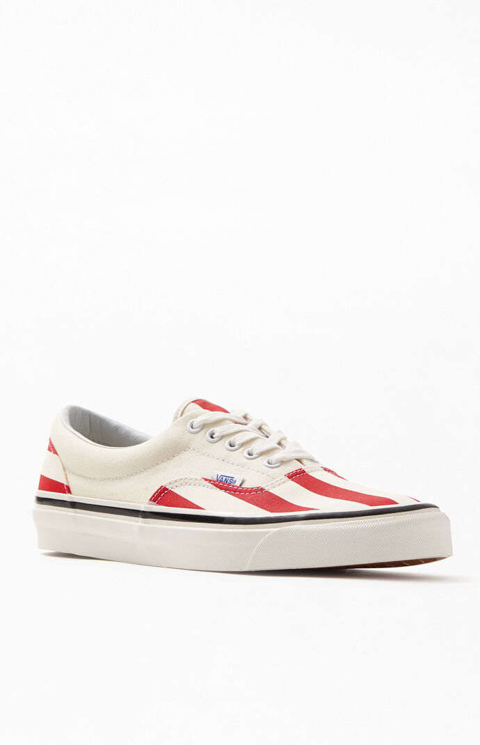 vans white with red stripe