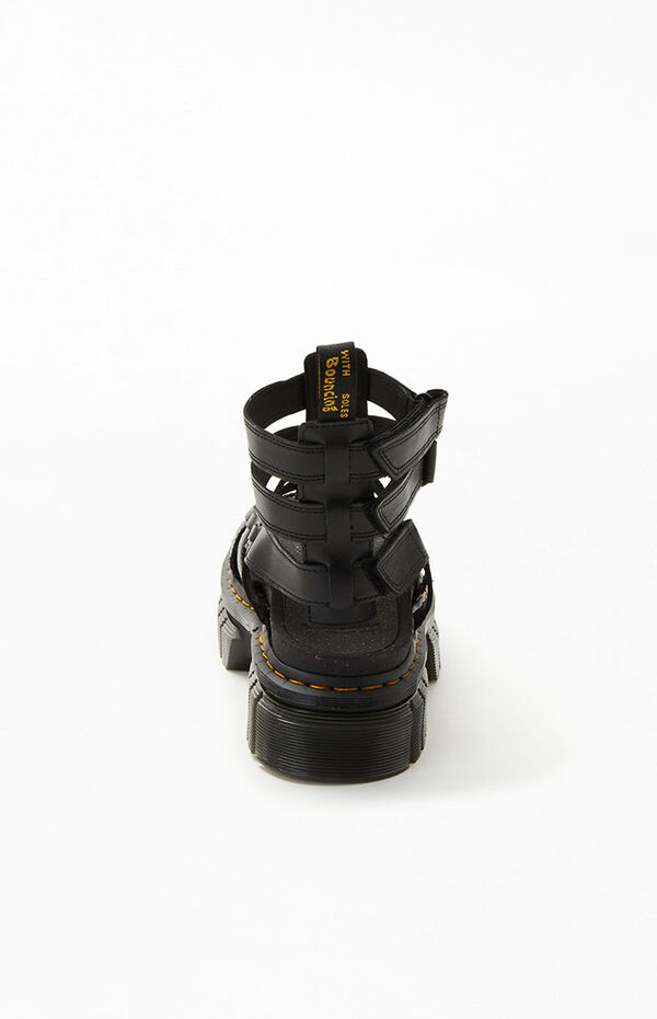 Dr Martens Women's Ricki Leather Platform Gladiator Sandals | PacSun