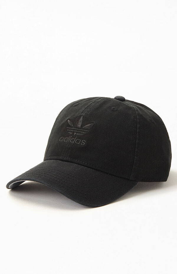 Adidas Black Relaxed Strapback Hat | Dulles Town Center