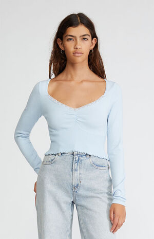 LA Hearts Lacey Day Long Sleeve Top | PacSun