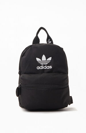 adidas Recycled Black & White Trefoil 2.0 Mini Backpack | PacSun