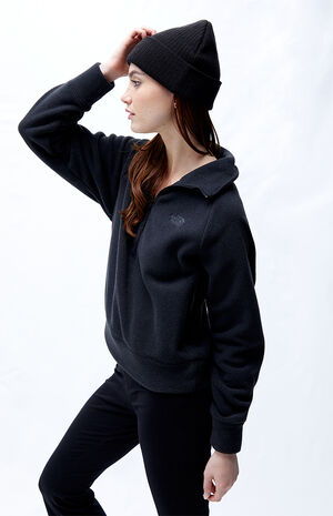 Hooded Sweat Shirt Pull Over ¼ Zip Front