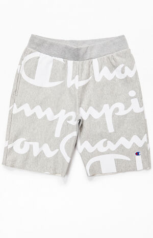 Champion All Over Print Reverse Weave Cutoff Active Shorts | PacSun