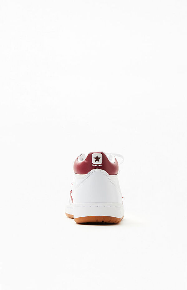 Converse White & Burgundy Fastbreak Pro Shoes | PacSun