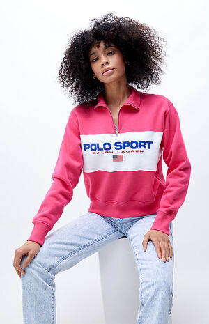 Polo Ralph Lauren Sport Quarter-Zip Fleece Pullover Sweatshirt | PacSun