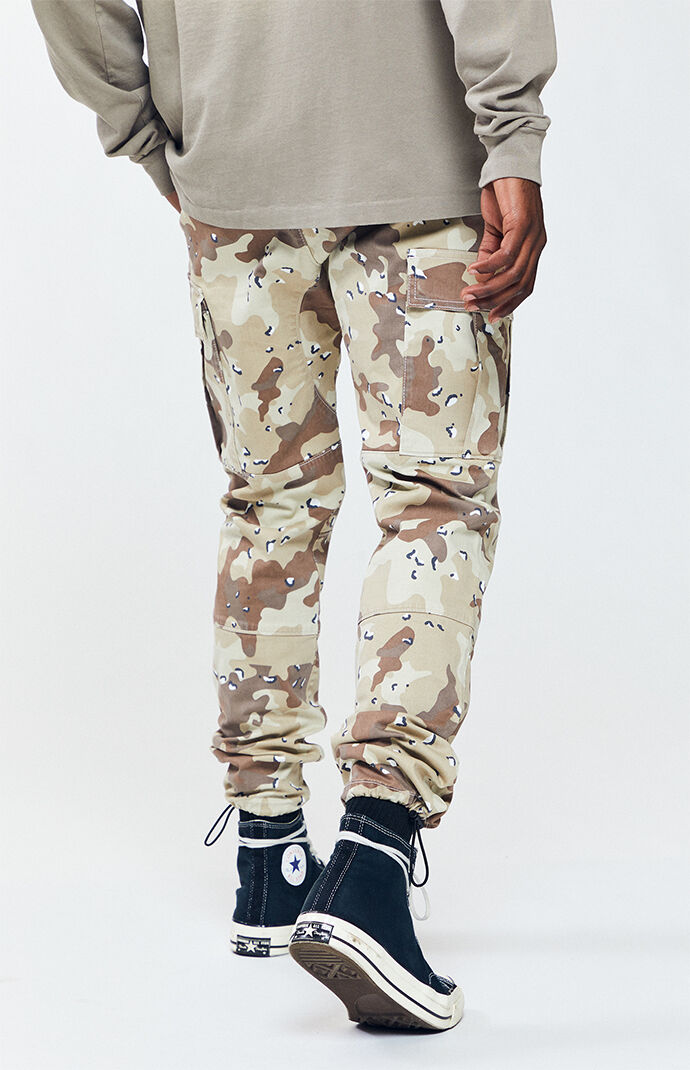 women's fitted camo cargo pants