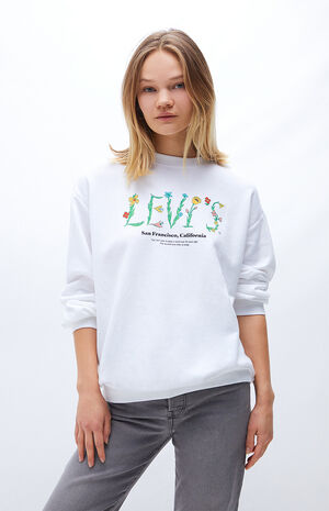 Levi´s ® Graphic Melrose Slouchy Sweatshirt White
