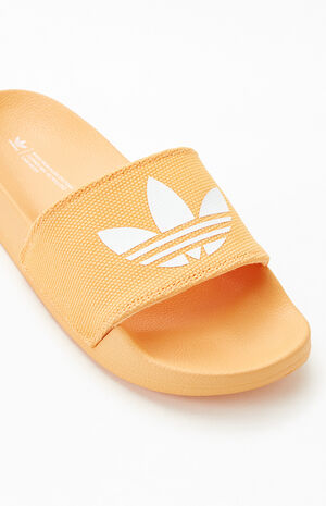adidas Women's Orange Adilette Lite Slide Sandals | PacSun