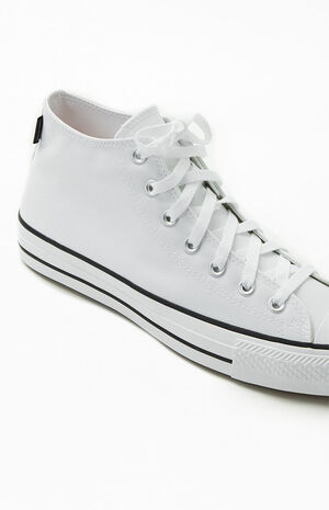 Converse White Chuck Taylor All Star Pro Mid Shoes | PacSun