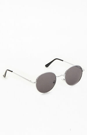 PacSun Silver Round Metal Frame Sunglasses | PacSun