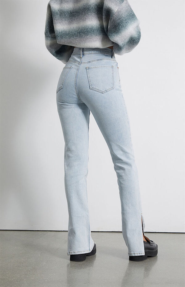 PacSun Light Blue High Waisted Slim Flare Jeans | PacSun
