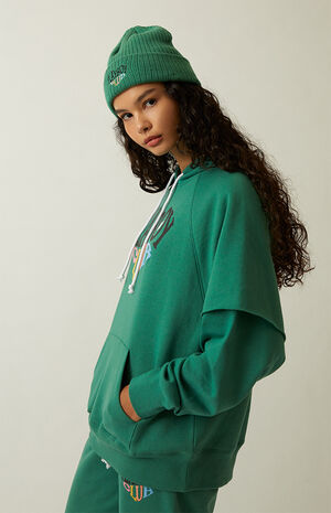 Playboy By PacSun Green Club Layered Hoodie | PacSun