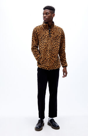 PacSun Leopard Half-Zip Pullover Sweatshirt | PacSun
