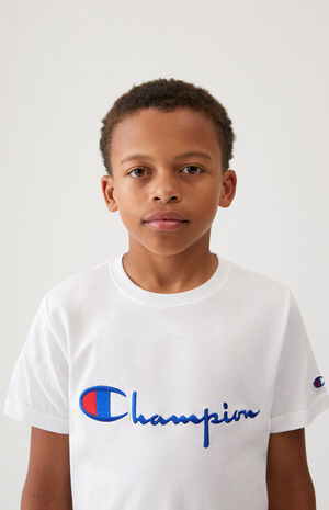 Champion Kids Script Logo T-Shirt | PacSun