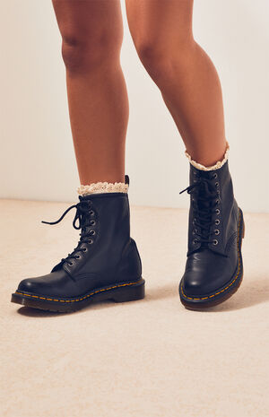 Dr Martens Black Nappa Leather Boots | PacSun | PacSun