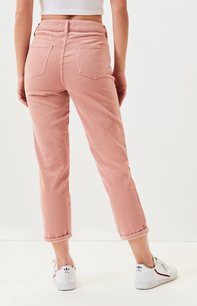pink corduroy pants womens