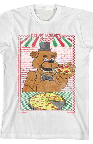  Five Nights at Freddy's Freddy Fazbear's Pizza Boy's Black Long  Sleeve Shirt-XS : Clothing, Shoes & Jewelry