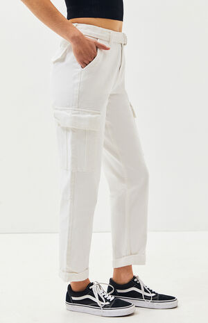 White Belted Utility Pants | PacSun | PacSun