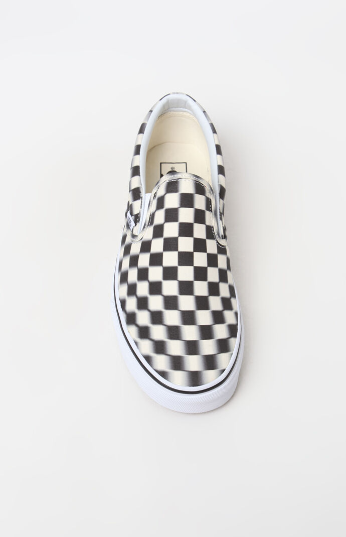 Vans Blur Check Slip-On Shoes | PacSun