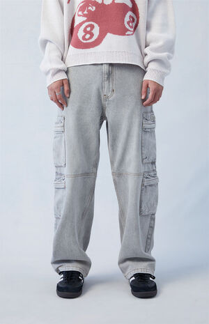 PacSun Eco Gray Baggy Cargo Jeans | PacSun
