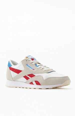 Reebok Off White & Red Classic Nylon Shoes | PacSun | PacSun