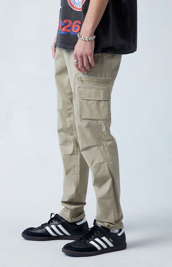 PacSun Eco Stretch Canvas Khaki Slim Bootcut Pants