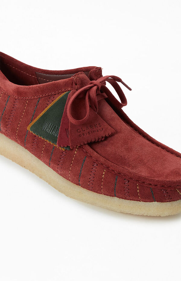 Clarks Burgundy Wallabee Shoes | PacSun