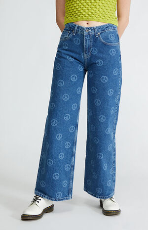 Ragged Jeans Laser Peace Release Jeans | PacSun