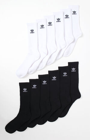 adidas Trefoil 6 Pack Crew Socks | PacSun | PacSun