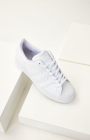 adidas White Superstar Shoes | PacSun