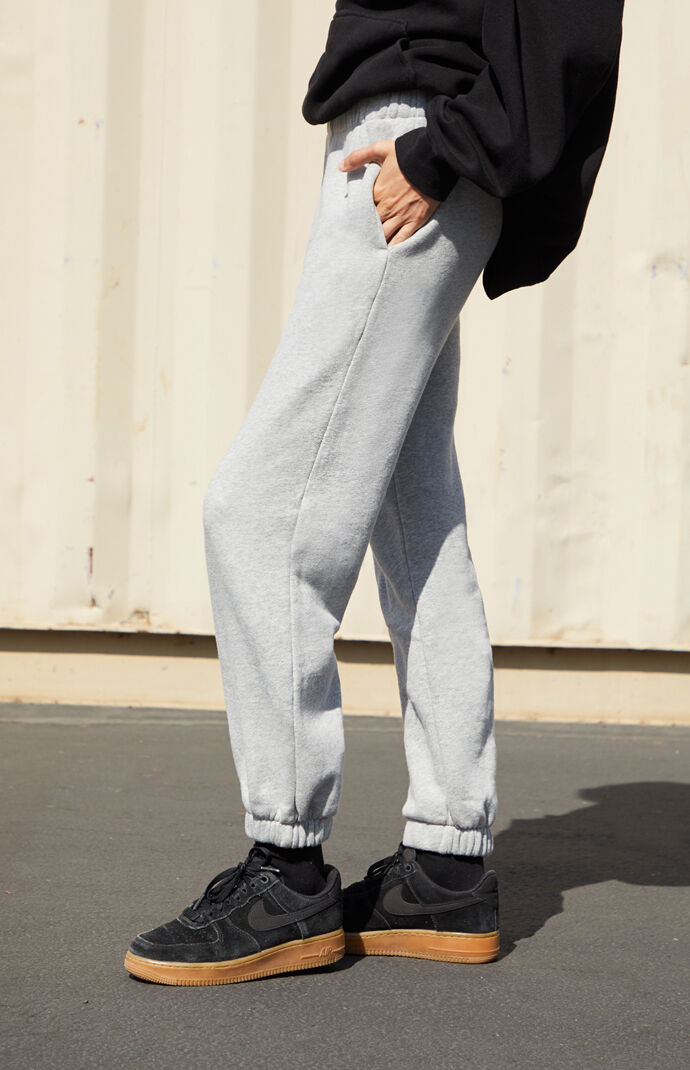 light gray joggers