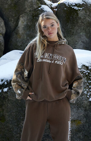 Playboy By PacSun Camo Layered Hoodie | PacSun