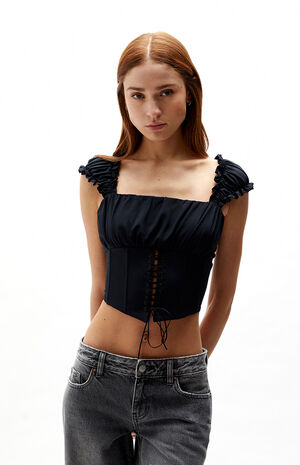 Kendall & Kylie Lace-Up Corset Top | PacSun