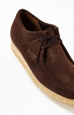 Clarks Dark Brown Wallabee Shoes | PacSun