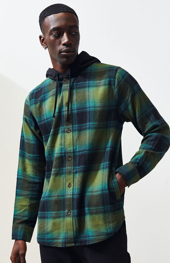 Shop Pacsun Flannel Hoodie | UP TO 59% OFF