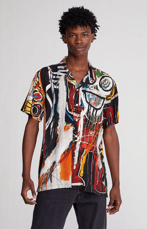 PacSun Basquiat Woven Camp Shirt | PacSun