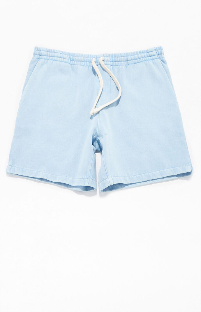 blue sweat shorts